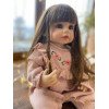 Силиконовая Коллекционная Кукла Реборн Reborn Девочка Лейла Полностью Анатомическая ( Виниловая Кукла ) Высота 55 см