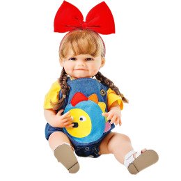 Силиконовая Коллекционная Кукла Реборн Reborn Девочка Юлечка Полностью Анатомическая ( Виниловая Кукла ) Высота 55 см Reborn Dolls