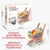 Игровой Набор Тележка с Продуктами Детская 52 Предмета + Игрушечные Деньги + Терминал Розовая
