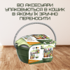 Детский Переносной Супермаркет с Продуктами Складной 49 Предметов 2в1 Игровой Набор Продавец с Игрушечными Деньгами + Весы Зелёный