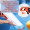 Водный Бластер на Аккумуляторе Мощный Электрический Пистолет Водяной с LED Экраном и Автоматическим Насосом Для Детей и Взрослых Zone Z One Оранжевый 0001