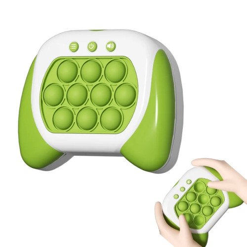 Электронный Pop It Pro Антистресс Детская Интерактивная Развивающая Игрушка 4 Режима + Подсветка Портативный Поп Ит Зелёный SV Toys