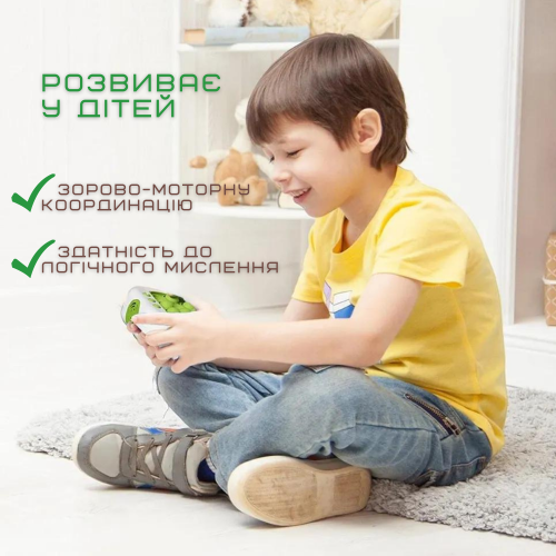 Электронный Pop It Pro Антистресс Детская Интерактивная Развивающая Игрушка 4 Режима + Подсветка Портативный Поп Ит Зелёный SV Toys
