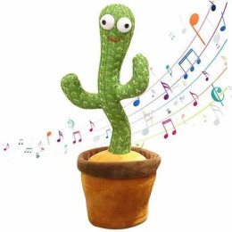 Танцюючий Кактус Співаючий Пісні з Підсвічуванням TikTok Іграшка Повторюшка Музична Combuy