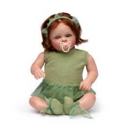 Силиконовая Коллекционная Кукла Реборн Reborn Девочка Мэгги (Виниловая Кукла) Высота 60 см