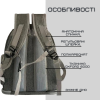 Прозрачный Рюкзак Переноска Для Кошек 42*34*27 см Сумка с Иллюминатором Для Перевозки Животных до 7 кг MoorPet Серая