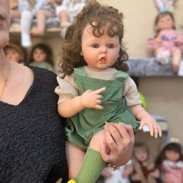 Силиконовая Коллекционная Кукла Реборн Reborn Девочка Сильвия (Виниловая Кукла) Высота 60 см