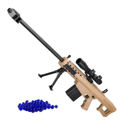 Детская Игрушечная Снайперская Винтовка На Орбизах Barrett Электрический Гель Бластер На Аккумуляторе 87 см BB