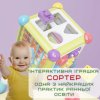 Интерактивный Бизикуб Сортер 6в1 Развивающая Игрушка Монтессори для Самых Маленьких