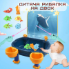 Детский Развивающий Игровой Набор Рыбалка на Магнитах Интерактивная с Двумя Удочками 28 Предметов Синяя