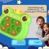 Детская Интерактивная Развивающая Игрушка Игровая Консоль Антистресс Электронный Pop It Pro 4 Режима + Подсветка  Поп Ит Принцесса-Лягушка