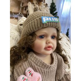 Силіконова Колекційна Лялька Реборн Reborn Дівчинка Каміла Повністю Анатомічна (Вінілова Лялька) Висота 55 см