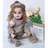 Силиконовая Коллекционная Кукла Реборн Reborn Девочка Гермиона Полностью Анатомическая (Виниловая Кукла) Высота 55 см