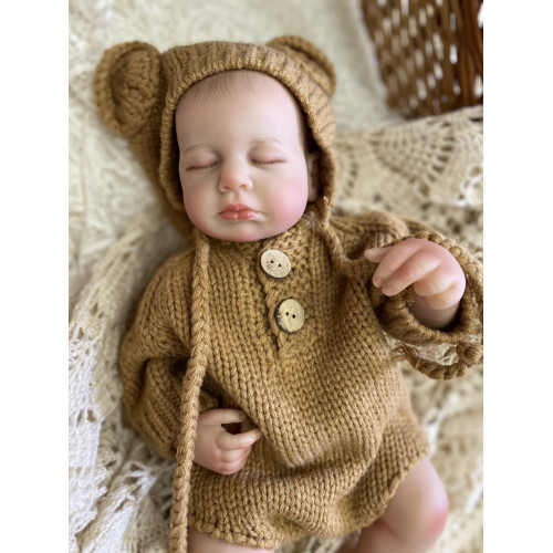 Силиконовая Коллекционная Кукла Реборн Reborn Мальчик Тед Полностью Анатомическая (Виниловая Кукла) Высота 50 см Reborn Dolls