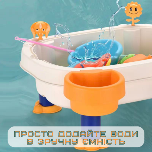 Детская Интерактивная Игра Рыбалка Магнитная Переносная для Двоих 2 Удочки 28 Предметов Белая Combuy