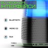 Портативная Мини Караоке Система Для Дома Блютуз Колонка с LED Подсветкой и Функцией Смены Голоса Y1 Чёрная