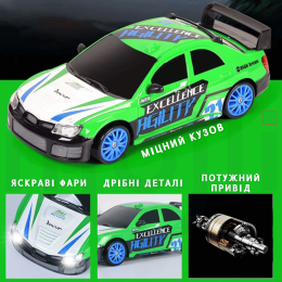 Дрифтовая Машинка Скоростная с Пультом Управления и LED Подсветкой на Аккумуляторе RC Race Subaru Impreza 4WD 18.5 см