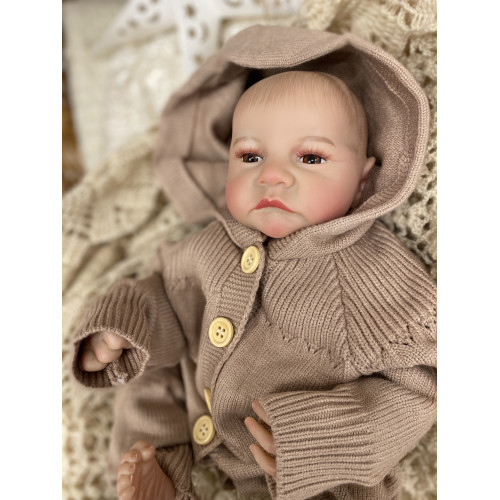 Силиконовая Коллекционная Кукла Реборн Reborn Девочка Сима (Виниловая Кукла) Высота 50 см Reborn Dolls