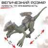 Интерактивный Робот Динозавр на Пульте Управления с Паром + LED Подсветка + Звуковые Эффекты на Аккумуляторе Велоцираптор Серый 52 см