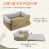 Раскладной Лежак 3в1 Для Котов и Собак Большая Лежанка Кровать со Съёмной Подушкой Zmaker Оливка 