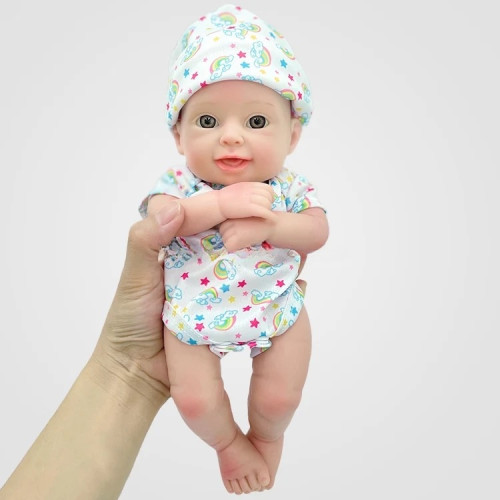 Силиконовая Коллекционная Кукла Мальчик Дилан из Мягкого Литого Силикона Полностью Анатомический Высота 28 см Reborn Dolls