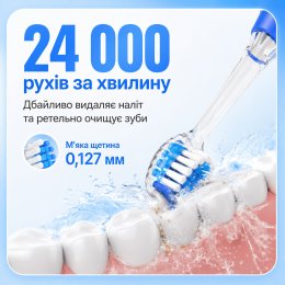 Детская Электрическая Зубная Щетка Звуковая с LED Подсветкой Seago SG977 Голубая
