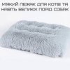 Большая Лежанка Кровать для Больших Собак 110*75 см Мягкий Пушистый Лежак для Домашних Животных Персиковый