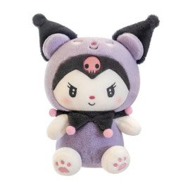 Большая Мягкая Игрушка Куроми Плюшевая Фиолетовая из Аниме Hello Kitty 85 см