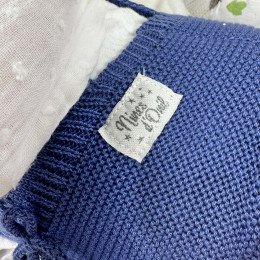 Іспанська Вініл Cіліконова Лялька Реборн Новонароджене Немовля Преміум 3D Розпис Nines d'Onil Reborn Sandra Blue 48 см