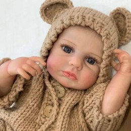 Силиконовая Коллекционная Кукла Реборн Младенец Новорожденная Девочка Пупс Минни (Виниловая Кукла) 50 см Reborn