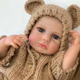 Силиконовая Коллекционная Кукла Реборн Анатомический Новорожденный Мальчик Младенец Микки (Виниловая Кукла) 50 см Reborn 