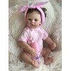 Коллекционная Силиконовая Кукла Реборн Reborn Анатомическая Девочка Пупс с Волосами Жасмин (Виниловая Кукла) 45 см