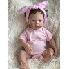 Коллекционная Силиконовая Кукла Реборн Reborn Анатомическая Девочка Пупс с Волосами Жасмин (Виниловая Кукла) 45 см