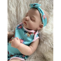 Силиконовая Коллекционная Кукла Реборн Reborn Анатомическая Новорожденная Девочка Младенец Кенди (Виниловая Кукла) 50 см