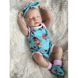 Силиконовая Коллекционная Кукла Реборн Reborn Анатомическая Новорожденная Девочка Младенец Кенди (Виниловая Кукла) 50 см