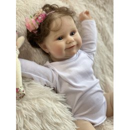 Колекційна Силіконова Лялька Реборн Немовля Reborn Анатомічна Дівчинка Пупс Еріка (Вінілова Лялька) 50 см