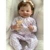 Коллекционная Силиконовая Кукла Реборн Младенец Анатомическая Новорождённая Девочка Брюнетка Мари (Виниловая Кукла) 45 см