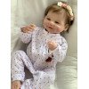 Коллекционная Силиконовая Кукла Реборн Младенец Анатомическая Новорождённая Девочка Брюнетка Мари (Виниловая Кукла) 45 см