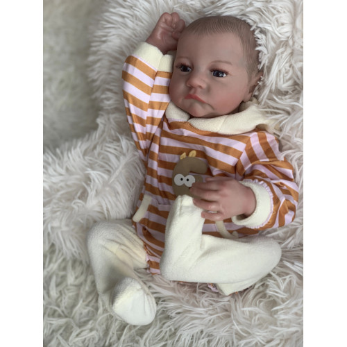 Силиконовая Коллекционная Кукла Реборн Reborn Анатомический Новорожденный Мальчик Пупс Тимоша (Виниловая Кукла) 50 см Reborn Dolls