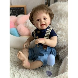 Силиконовая Коллекционная Кукла Реборн Reborn Мальчик Пабло ( Виниловая Кукла ) Высота 55 см Reborn Dolls