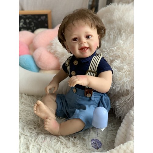 Силіконова Колекційна Лялька Реборн Reborn Хлопчик Пабло (Вінілова Лялька) Висота 55 см Reborn Dolls