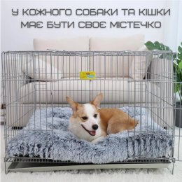 Большой Мягкий Лежак Для Больших Собак и Котов 110*75 см Лежанка Кровать Для Домашних Животных Молочная