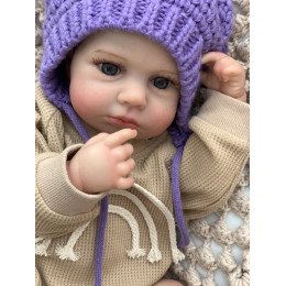 Силіконова Колекційна Лялька Реборн Немовля Reborn Новонароджений Пупс Хлопчик Денні (Вінилова Лялька) 50 см