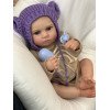 Силиконовая Коллекционная Кукла Реборн Пупс Reborn Новорожденная Девочка Младенец Менни (Виниловая Кукла) 50 см