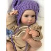 Силиконовая Коллекционная Кукла Реборн Пупс Reborn Новорожденная Девочка Младенец Менни (Виниловая Кукла) 50 см