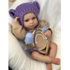Силиконовая Коллекционная Кукла Реборн Пупс Reborn Новорожденная Девочка Младенец Менни (Виниловая Кукла) 50 см