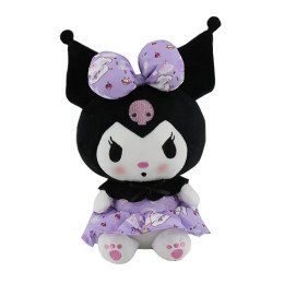 М'яка Іграшка Куромі Плюшева Аніме Чорна у Фіолетовій Сукні 25 см Hello Kitty