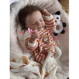 Колекційна Силіконова Лялька Реборн Новонароджене Немовля Reborn Анатомічний Хлопчик Пупс Мартін (Вінилова Лялька) 48 см