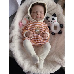 Колекційна Силіконова Лялька Реборн Новонароджене Немовля Reborn Анатомічний Хлопчик Пупс Мартін (Вінилова Лялька) 48 см