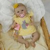 Коллекционная Силиконовая Кукла Реборн Reborn Новорождённый Пупс Девочка Младенец Джульетта (Виниловая Кукла) Высота 42 см
